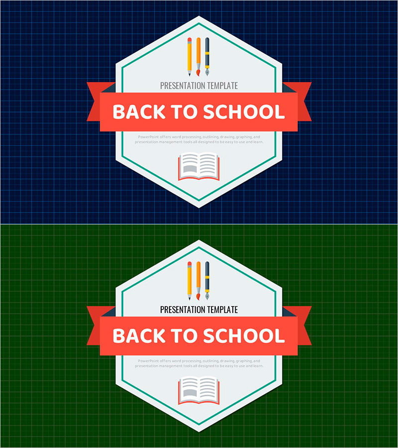 체크패턴 스쿨 템플릿 표지 – 학교로 돌아가기