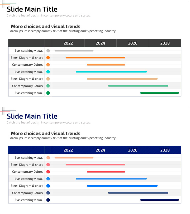 미래 계획 스케줄표 – 사업 추진 일정 시각화