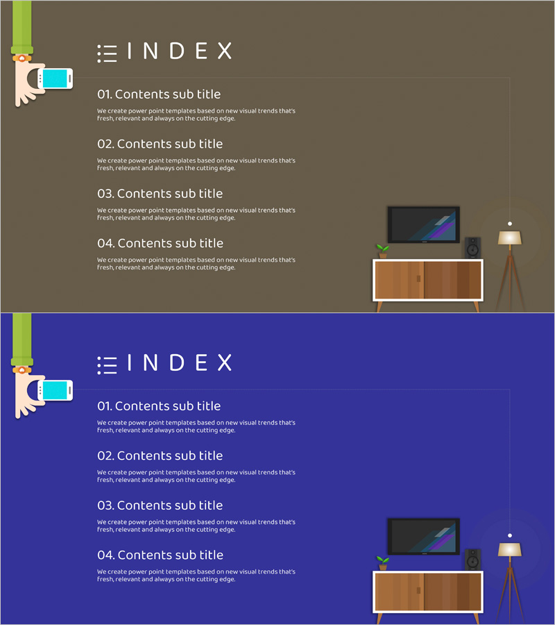 사물 인터넷 템플릿 목차