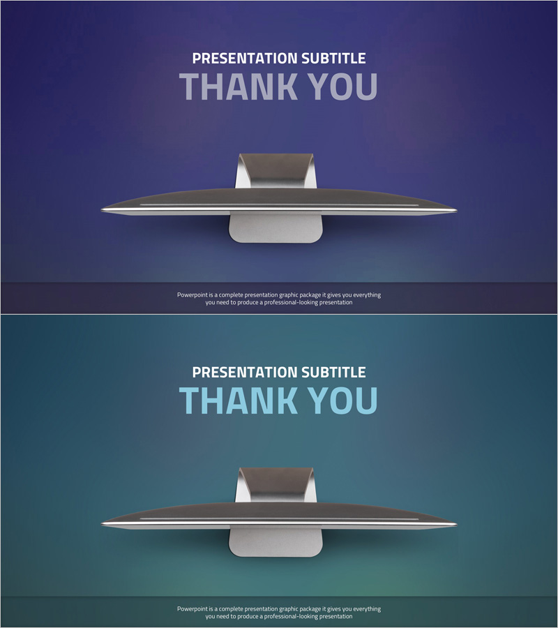 모던 디자인의 엔딩 슬라이드