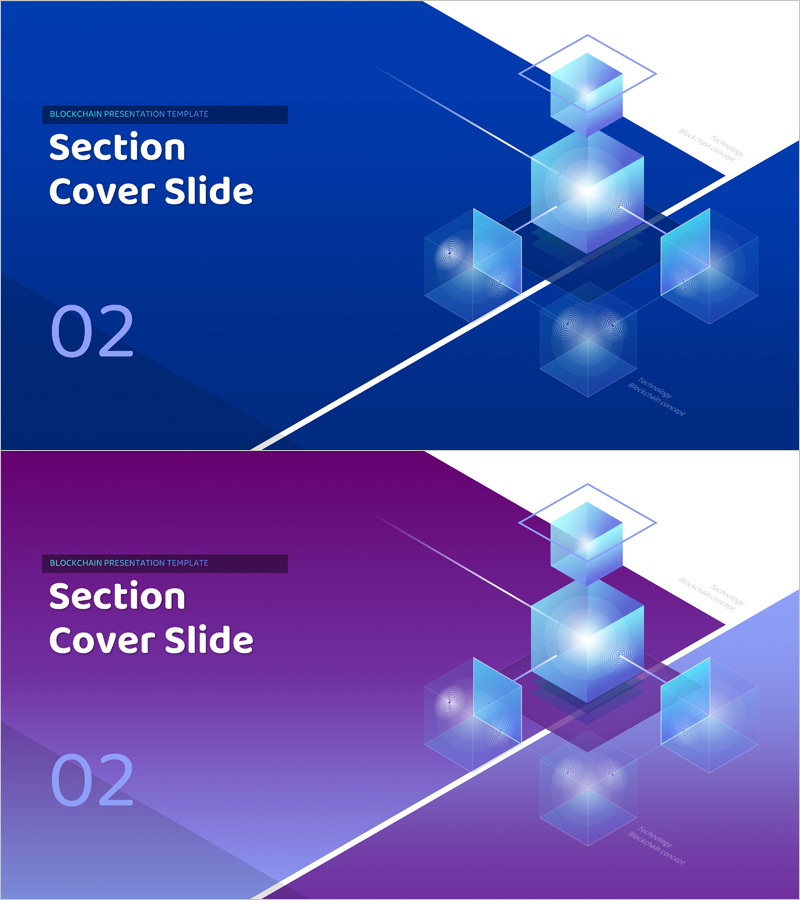 블록체인 템플릿 간지 – 혁신적인 기술 강조