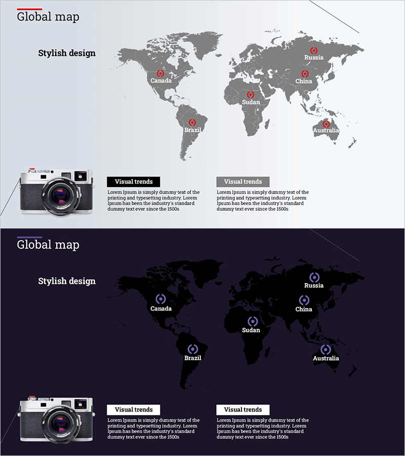 카메라와 세계지도를 활용한 글로벌 네트워크 프레젠테이션