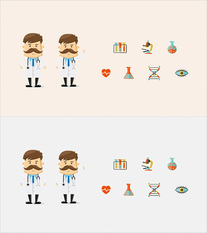 메디컬 의사 일러스트 소스 이미지