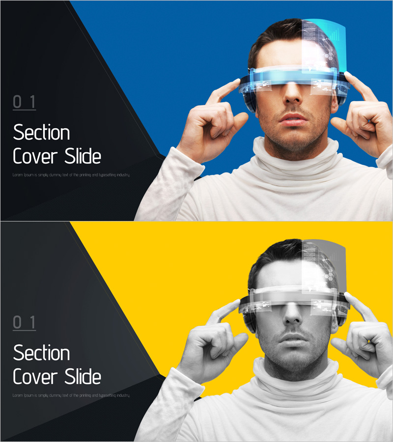 소프트 파워 템플릿 간지 – 섹션 커버 슬라이드