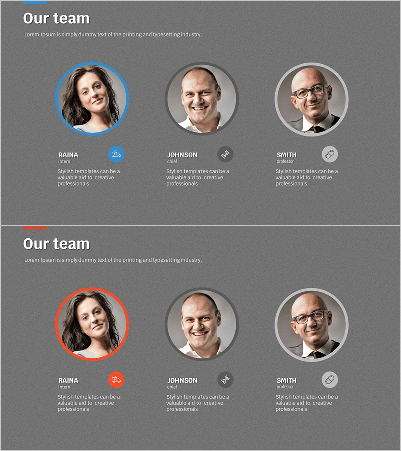 메디컬 인력 소개 - 전문성을 강조하는 다이어그램