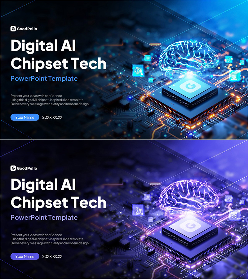 AI 반도체 기술 발표용 템플릿