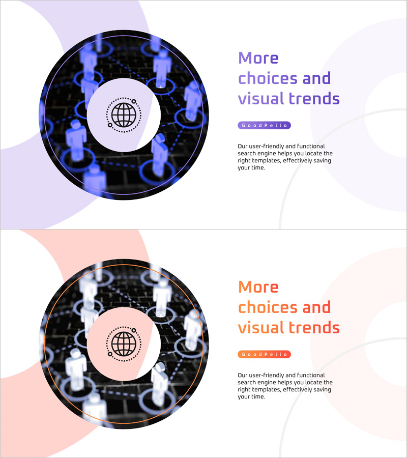 소셜 네트워크 사업 배경을 소개하는 슬라이드