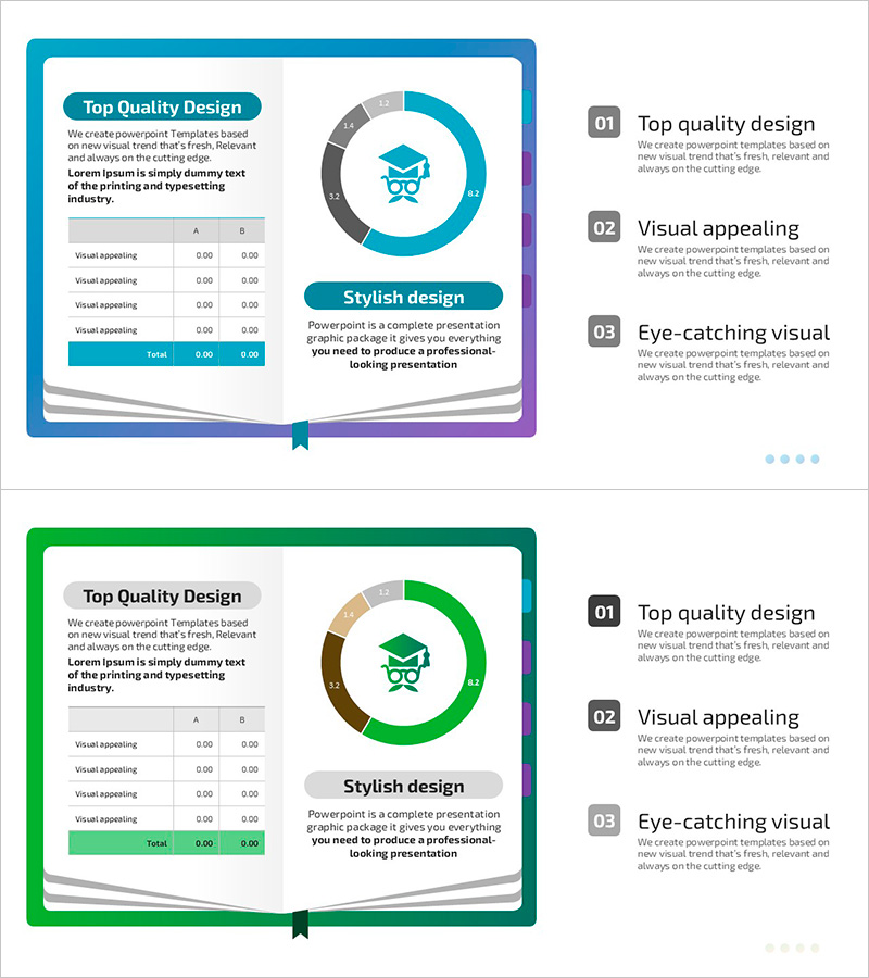 책 일러스트 속 세부 분석 PPT 템플릿