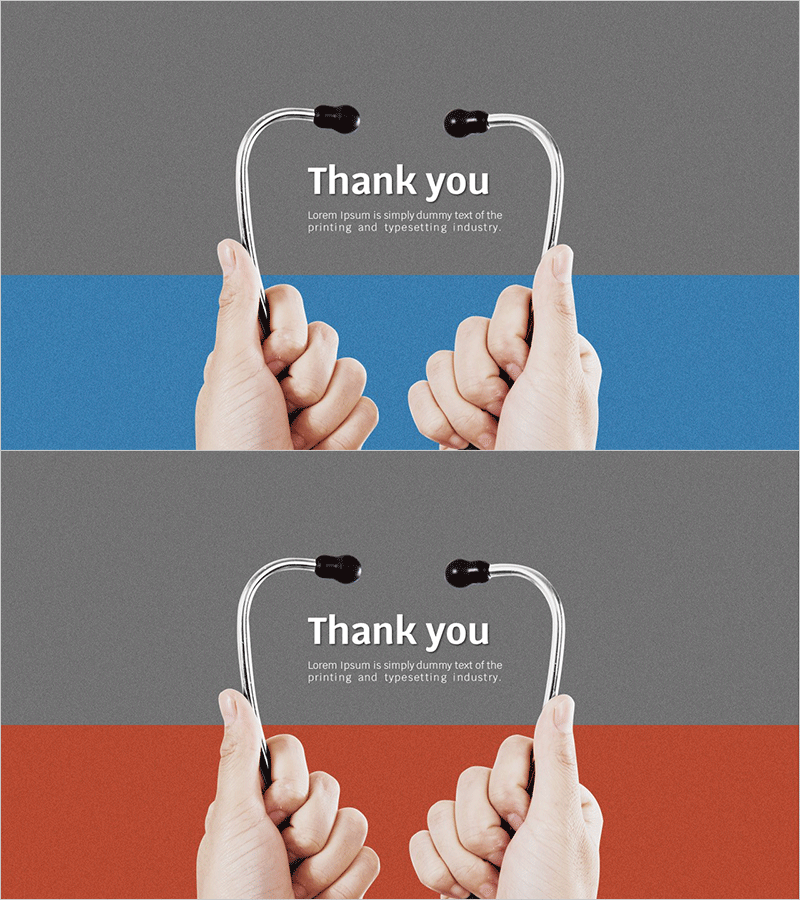 메디컬 치료를 위한 템플릿 엔딩 표지