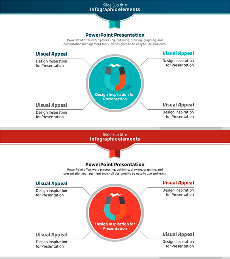 자석 확산 다이어그램 - 기술부문과 운영계획을 위한 인포그래픽