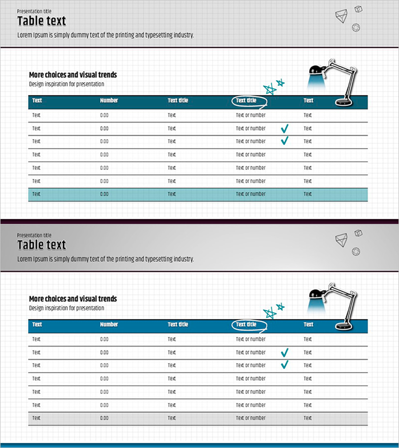강조 테이블 차트 – 예산 계획과 성과 추적
