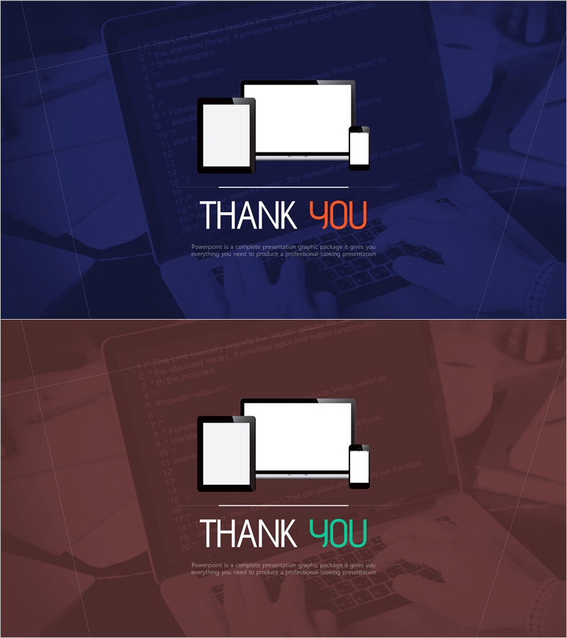 디벨롭 템플릿 엔딩 표지 – 전문적인 마무리