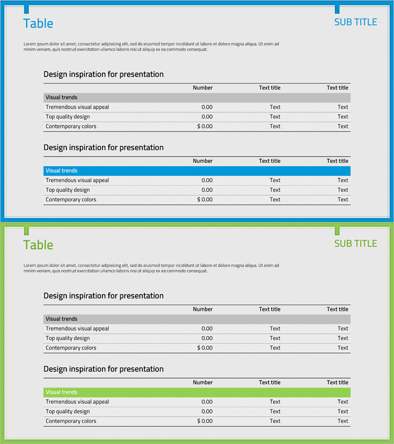 매출 및 수익 테이블 다이어그램