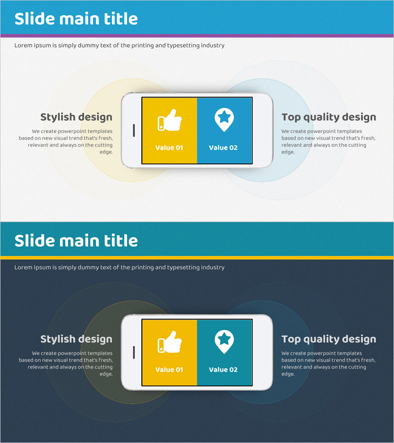 앱 서비스 개요 PPT – 제품 소개와 디자인 요소
