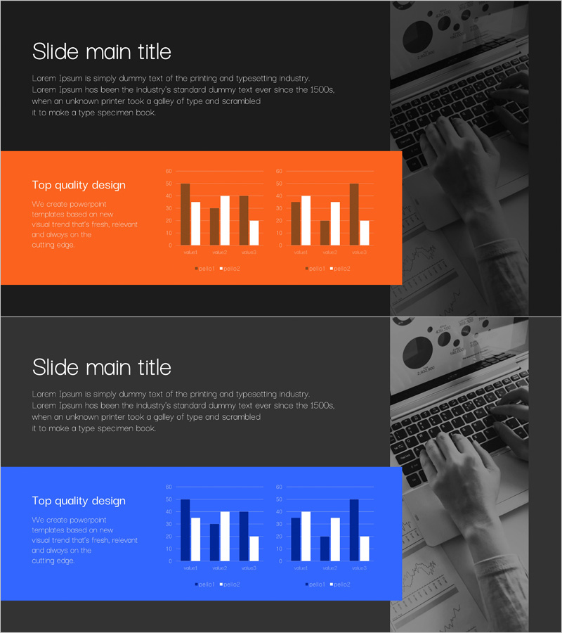 경쟁사 분석을 위한 비즈니스 분석 막대 그래프