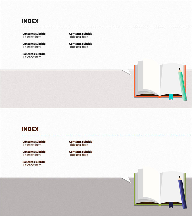 교육 교과서 템플릿 목차 – 교육에 적합한 비주얼