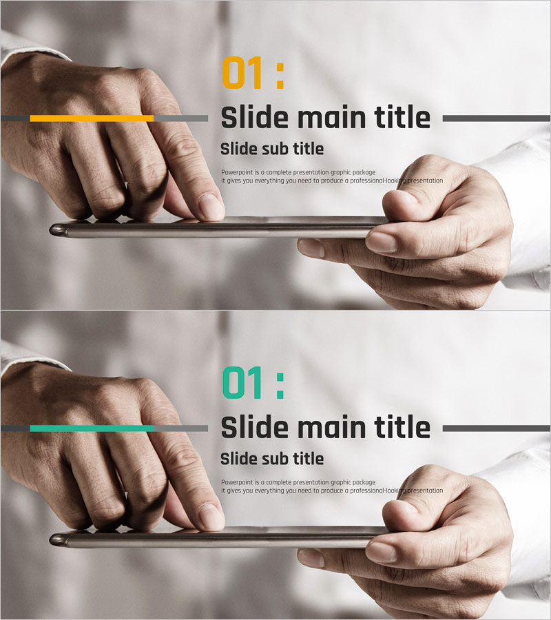 정보 통신 기술 프레젠테이션 간지 – 매우 전문적이고 세련됨