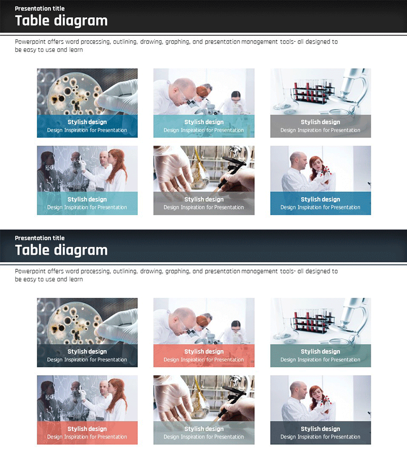 사업 분야 이미지 폐쇄 다이어그램 - 통합적 비전 제시