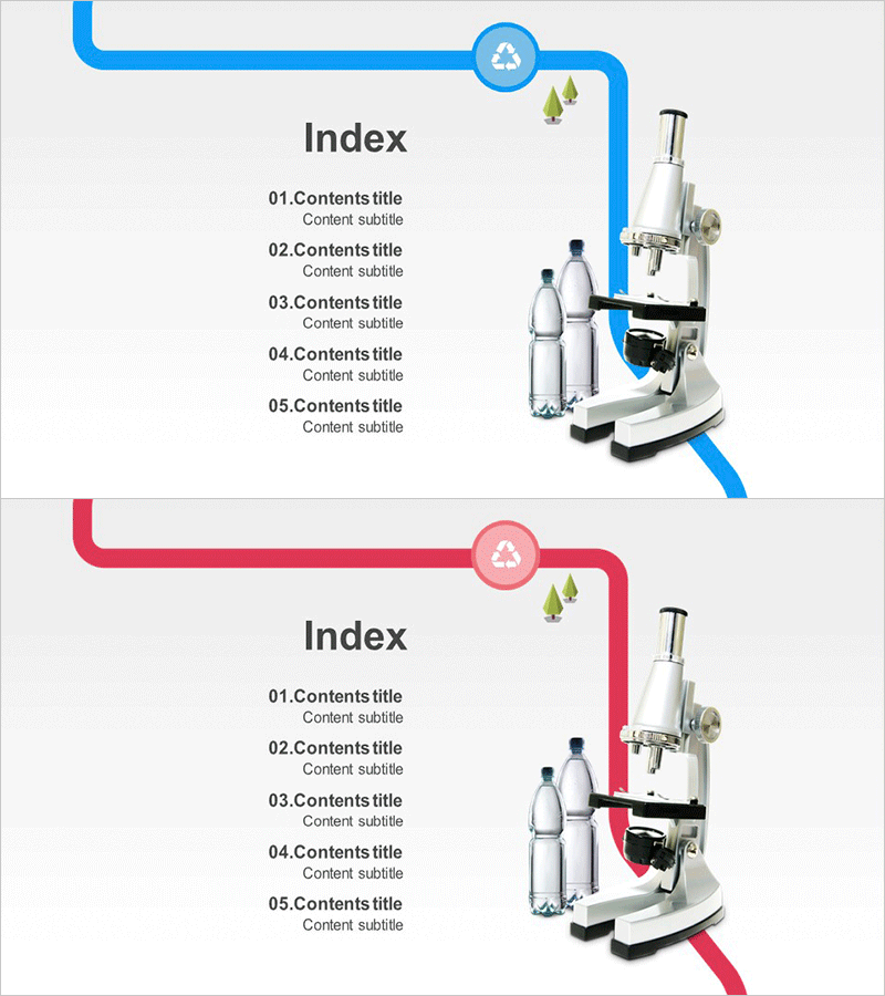 재생 에너지 테마 와이드 목차 슬라이드