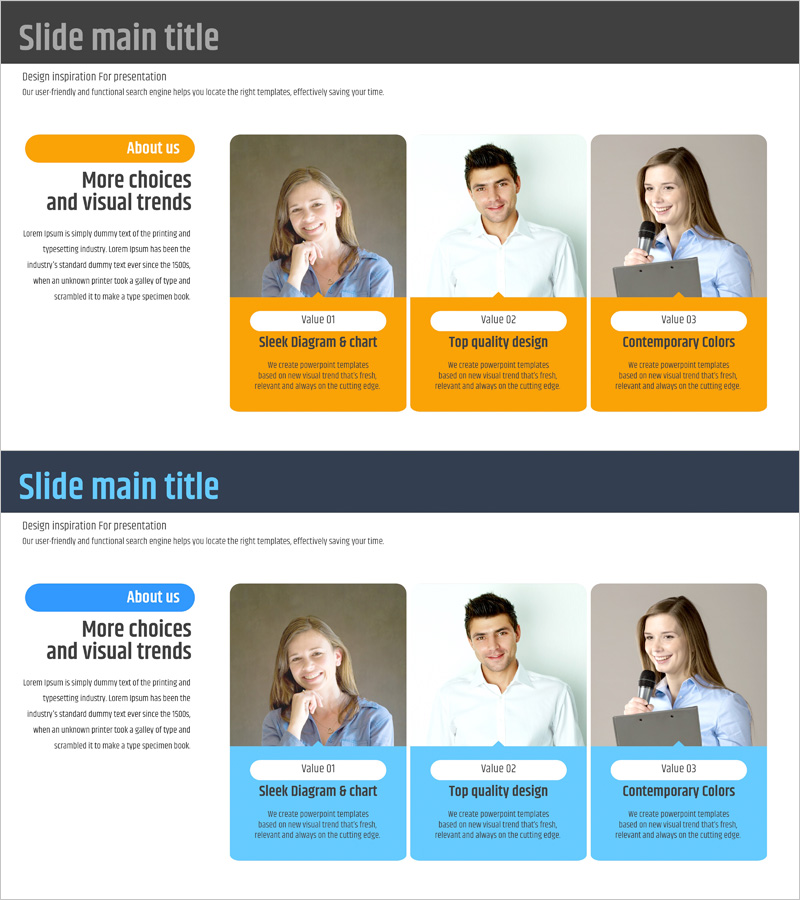 주요 사업가 소개 슬라이드 – 전문성과 현대적 디자인