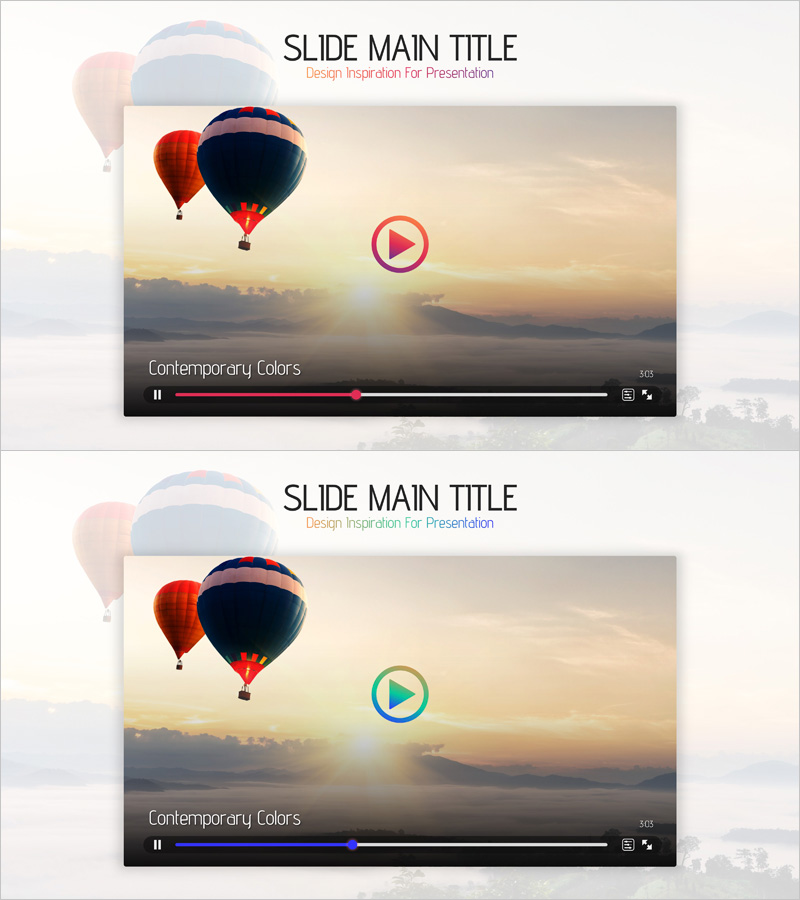 영상 재생 슬라이드 – 제품 소개와 감성을 담다