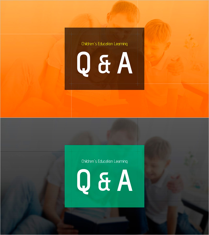 행복한 가족 배경의 Q&A 슬라이드