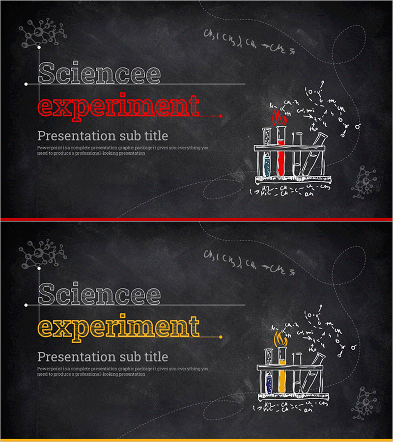 칠판 분필 테마 과학실험 표지