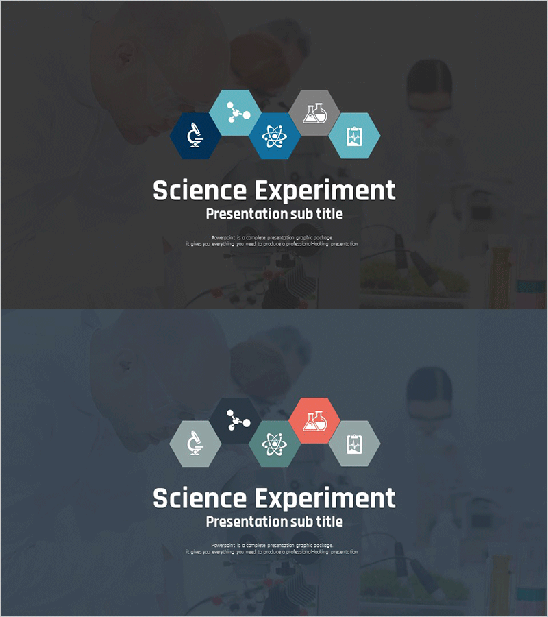 과학 실험 PPT 표지 – 창의력을 자극하는 스타트