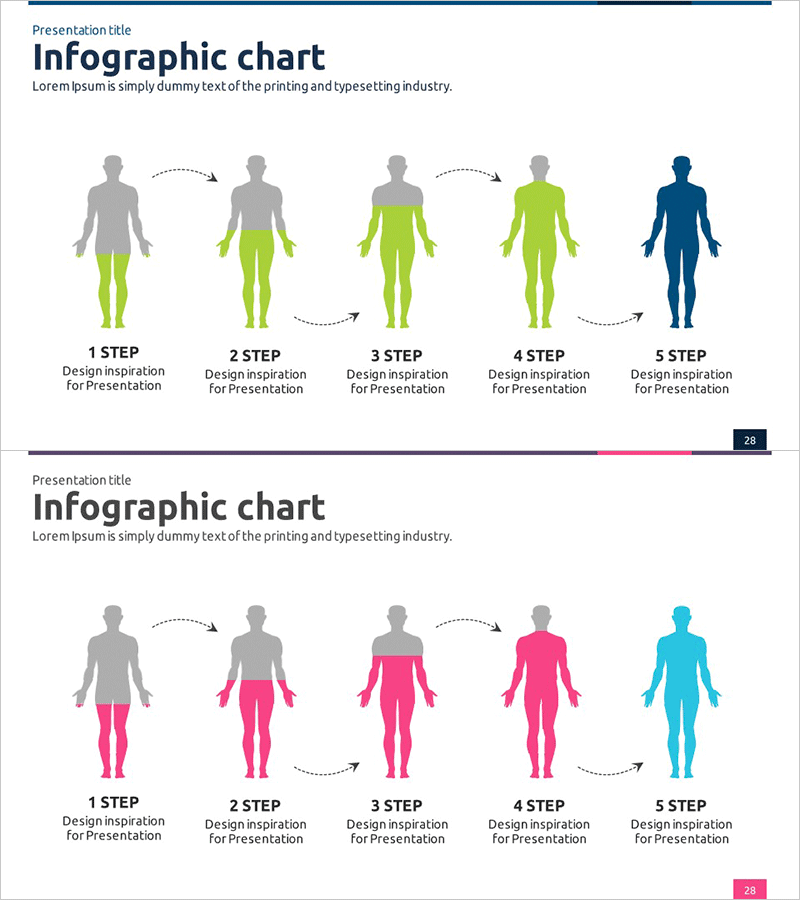실루엣을 통한 추진계획 슬라이드
