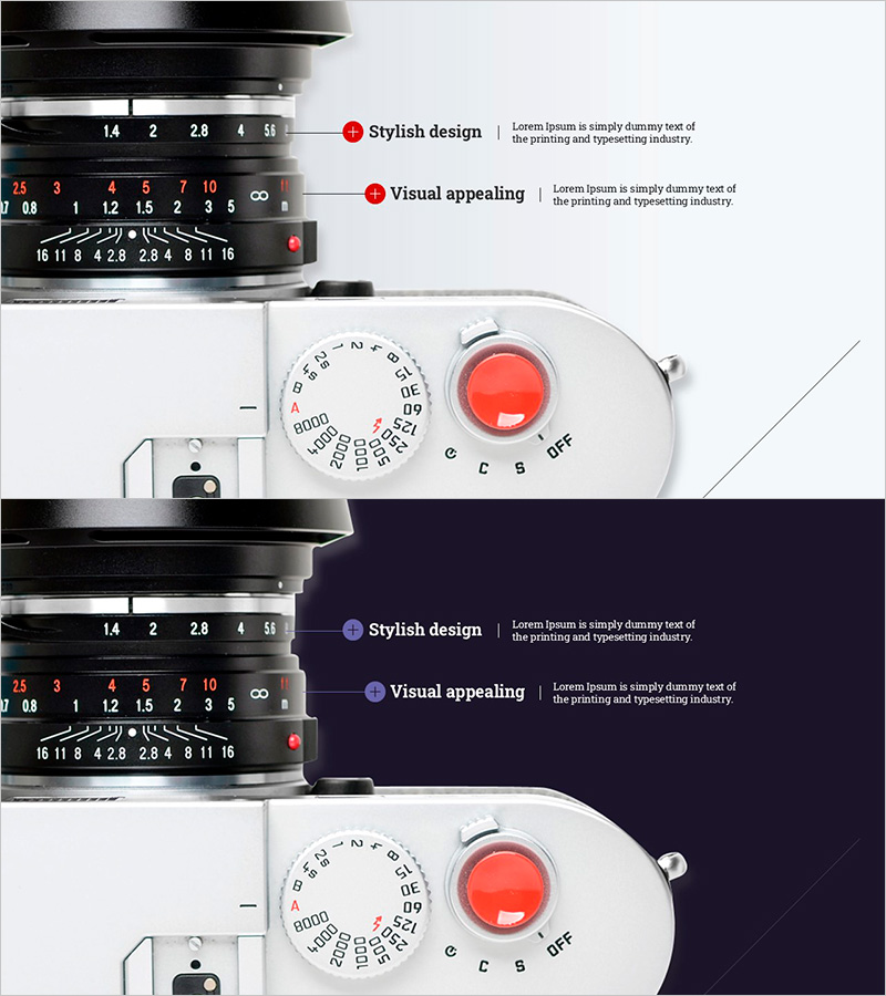 카메라 확대 기능 – 시각적 매력을 더한 스타일리시한 디자인