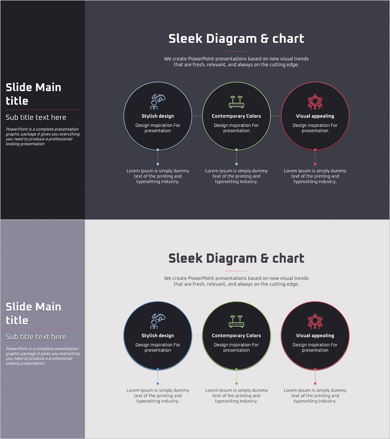 VR 사업 비전 다이어그램으로 비즈니스 목표 시각화