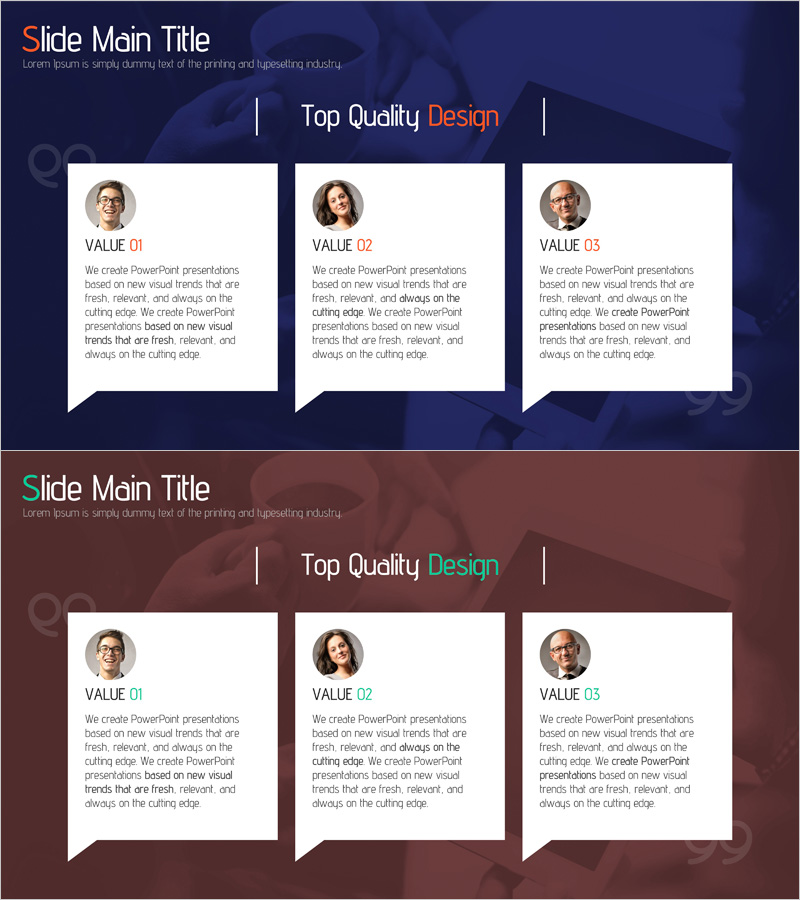 고객 피드백을 시각화한 슬라이드 – 시장 분석과 고객 성공 사례