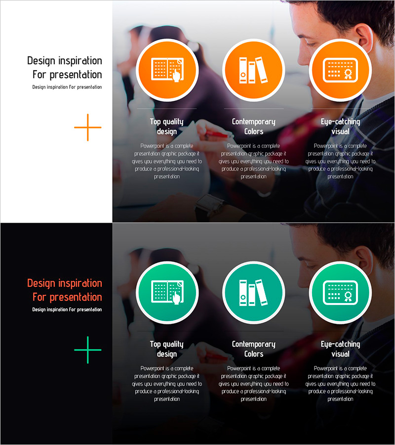 학업 전략 슬라이드 – 경쟁력 있는 비즈니스 접근법