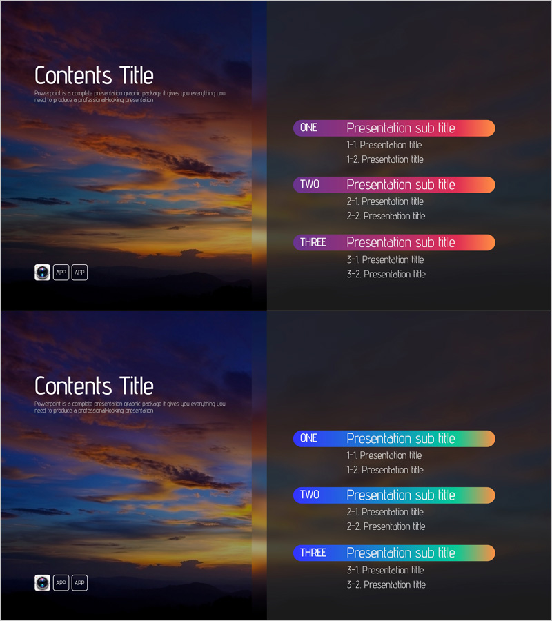 카메라 어플리케이션 템플릿 목차