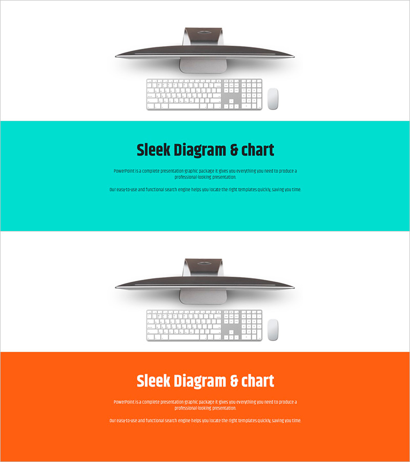 PC 목업과 텍스트박스 활용 – 마케팅 계획에 최적화