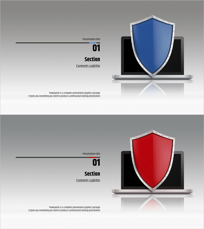 네트워크 방화벽 프레젠테이션 간지 – 섹션 구분 슬라이드