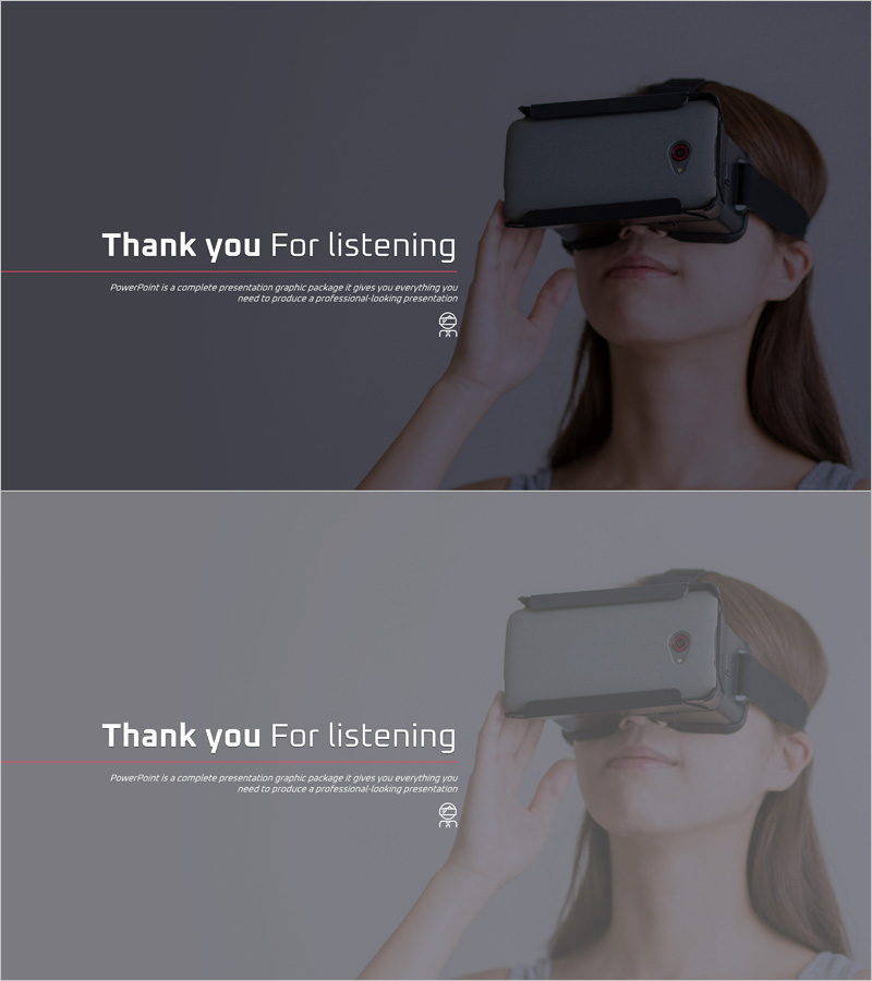 가상 현실 엔딩 표지 템플릿