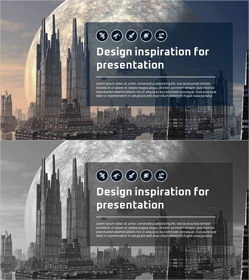 미래 도시 설명 슬라이드 - 클러스터 구조로 시각화