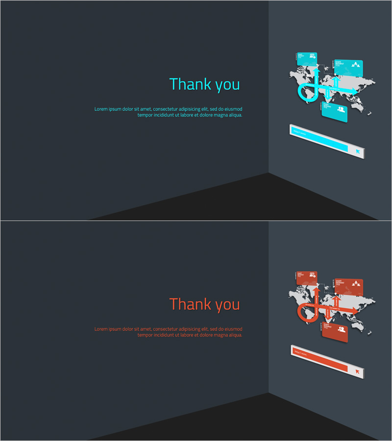 웹사이트 템플릿 엔딩 표지 – 프로페셔널한 마무리