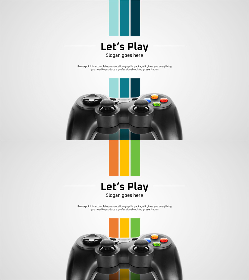 게임 소개 프레젠테이션 표지 – 즐거운 시작