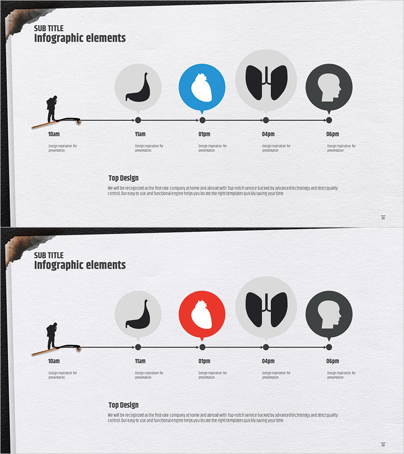 흡연이 사람 몸에 미치는 영향 – 인포그래픽 다이어그램