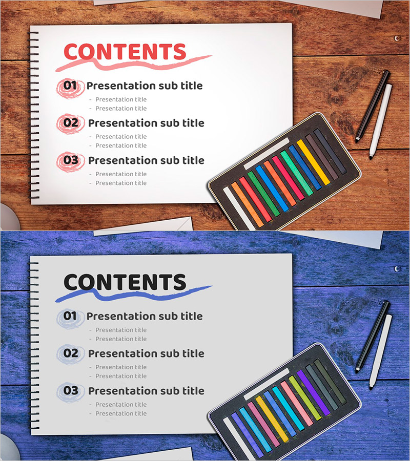 스케치북 템플릿 목차로 여러분의 발표를 정리하세요!