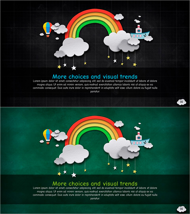 무지개와 키메세지 – 비전의 표현