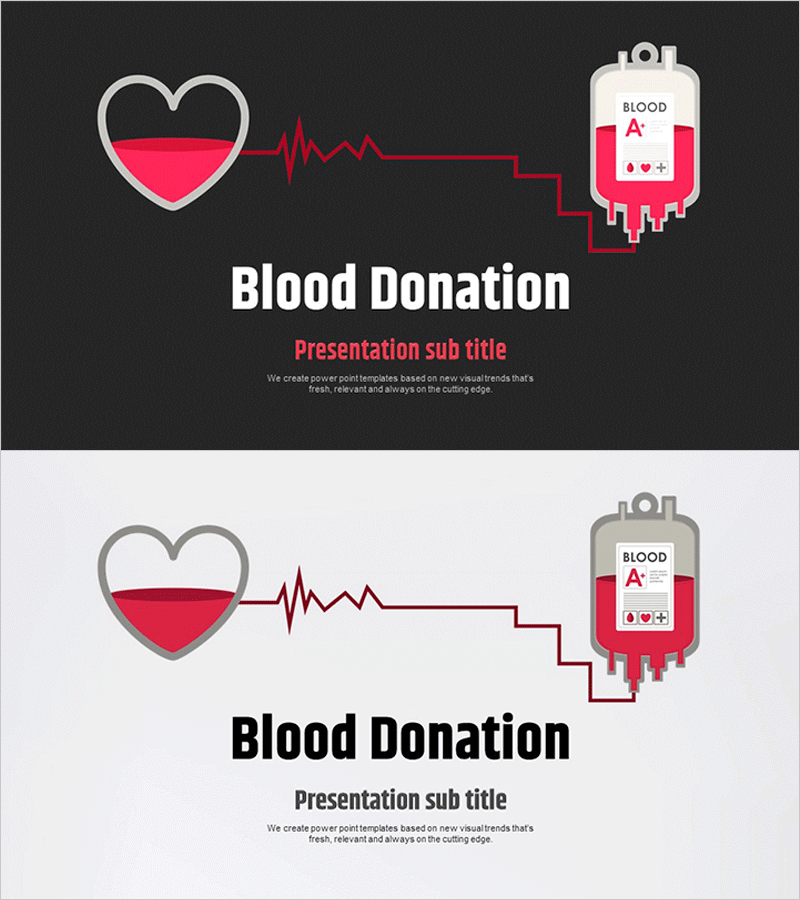 헌혈 비즈니스 템플릿 표지