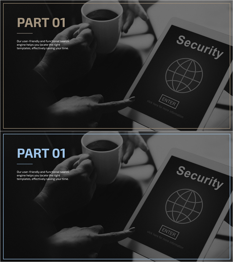 데이터 보안 템플릿 간지 01