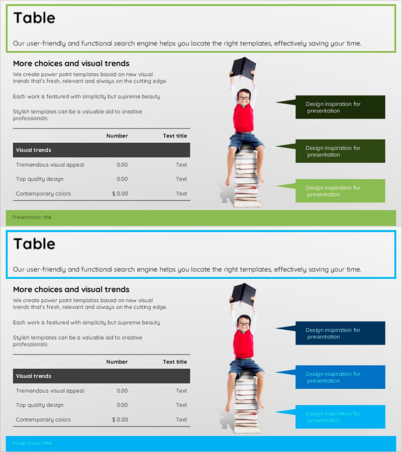 핵심 메시지와 테이블 차트 분석 – 데이터 기반 성공전략