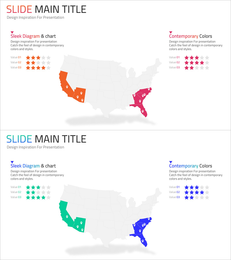 미국 타겟 지역 평점 슬라이드 – 시장 분석과 전략