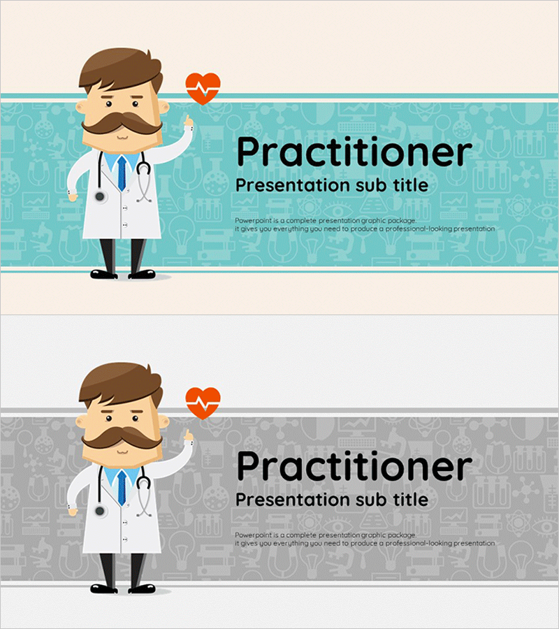 의사 일러스트 와이드 템플릿 표지