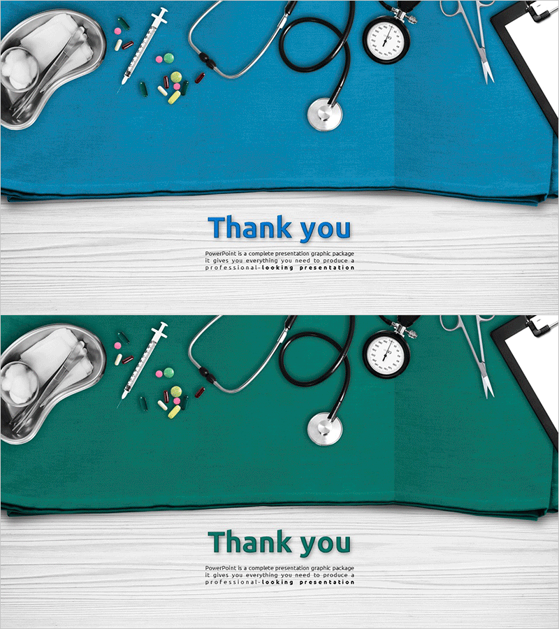 메디컬 수술 템플릿 엔딩 표지