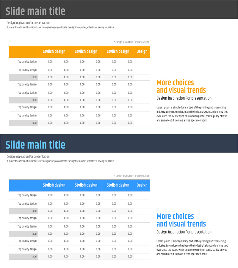 손익계산서 테이블표 – 재무성과를 한눈에